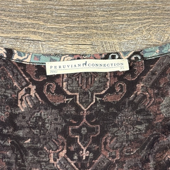 Peruvian Connection King Street Pima Cotton Modal Swing Dress Size XS - Picture 8 of 13